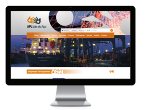 Website institucional do APL Metalmecânico Vale do Aço desenvolvido pela Alínea Conecta