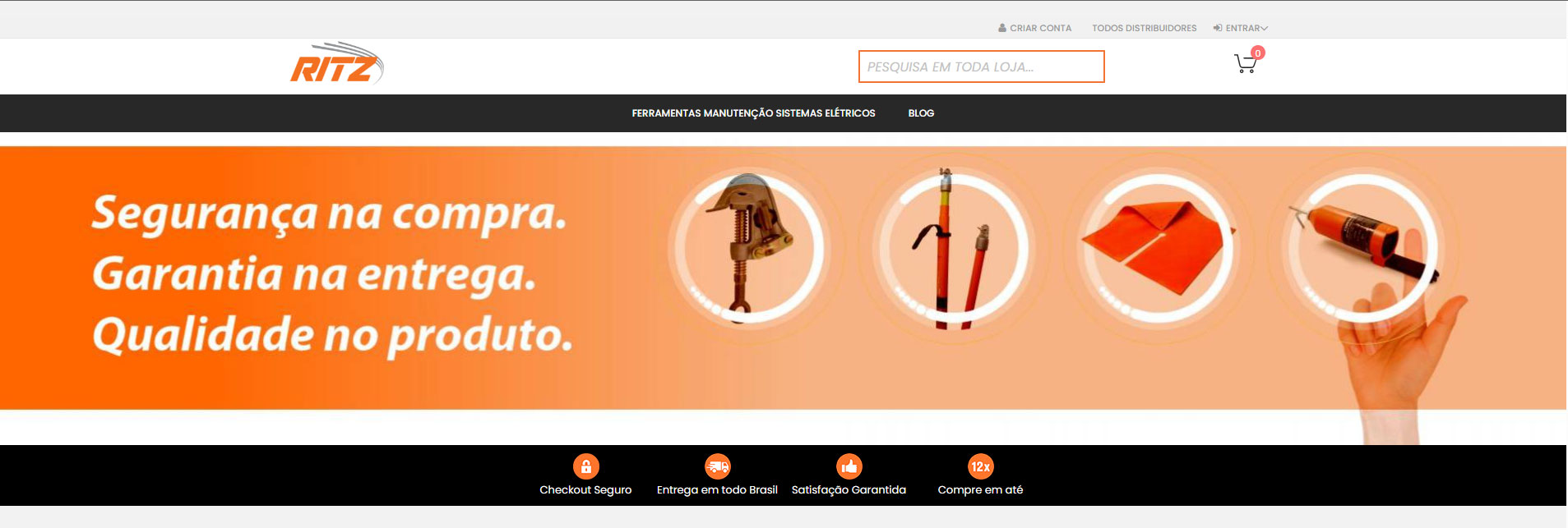 Lojas Ritz — plataforma digital B2B desenvolvida pela Alínea Conecta