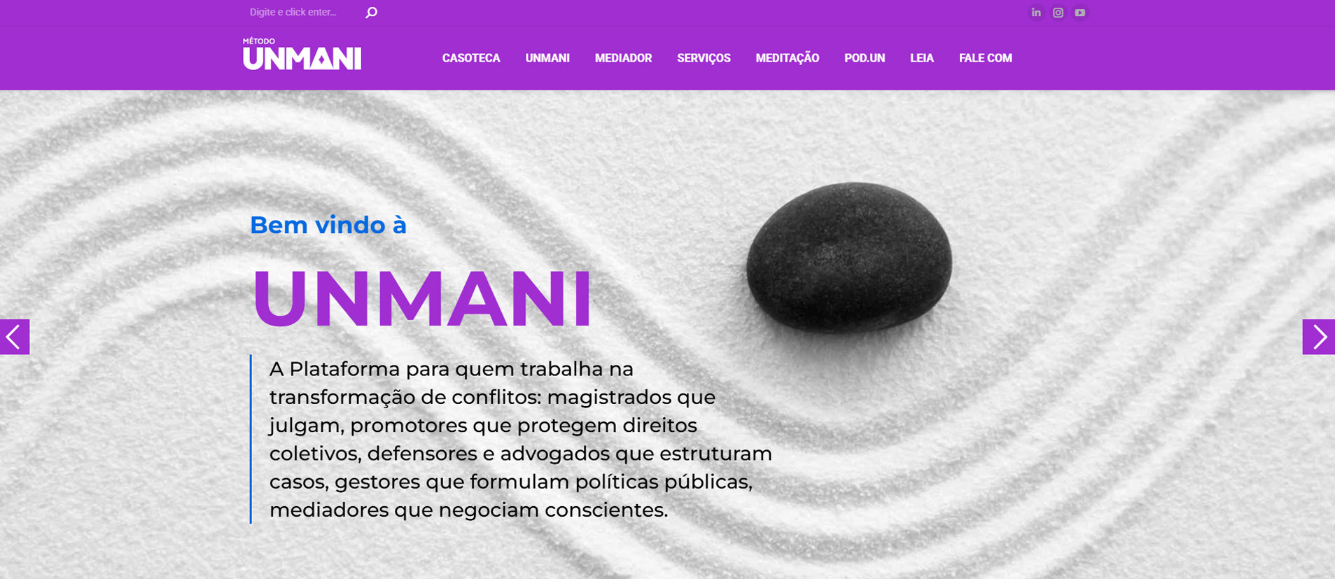 Plataforma digital UNMANI desenvolvida pela Alínea Conecta